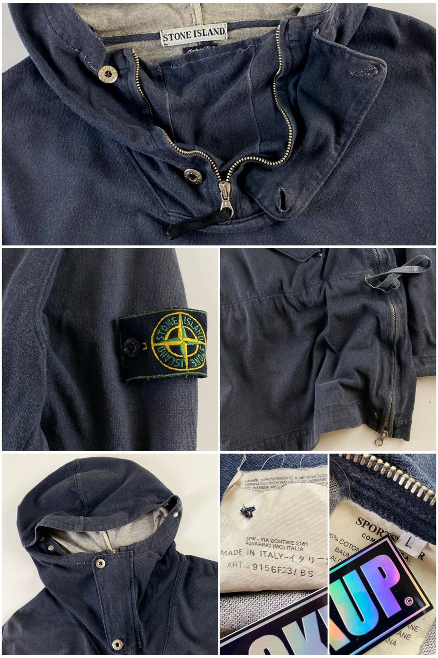 Stone Island 1990's Sniper Mask Hooded Smock [XL]