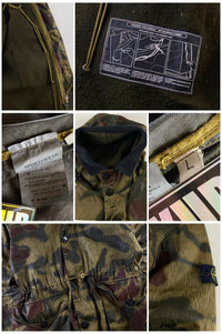 Stone Island 2007 Marsh Camo Hand Painted Parka Jacket [L]
