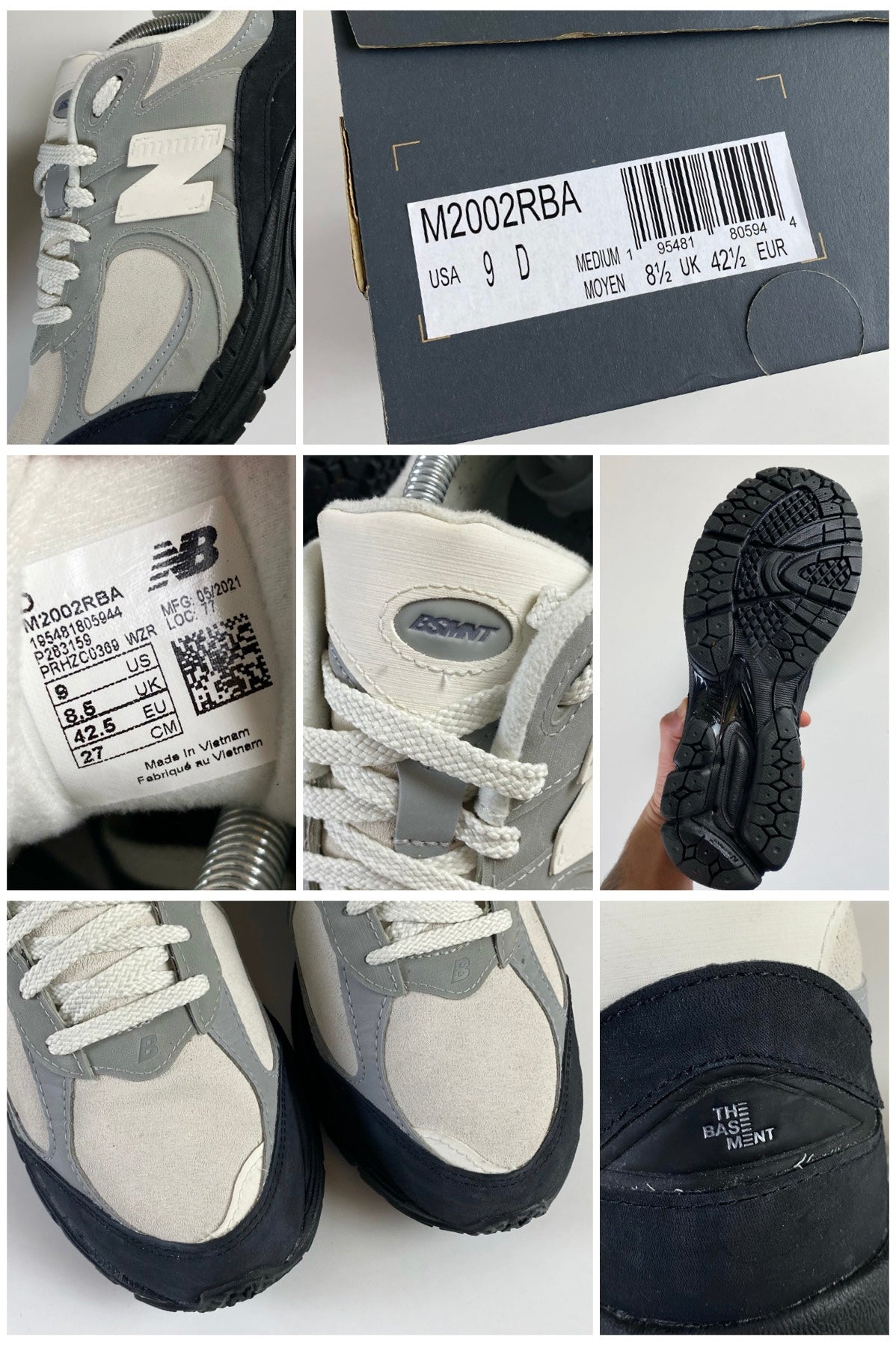 New Balance x Basement 2022 "Stone Grey" 2002R [UK8.5]