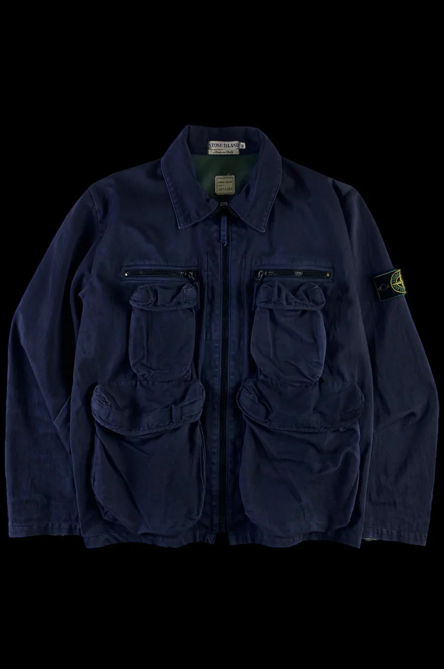 Stone Island 1995 Multipocket Parachute Jacket [L]