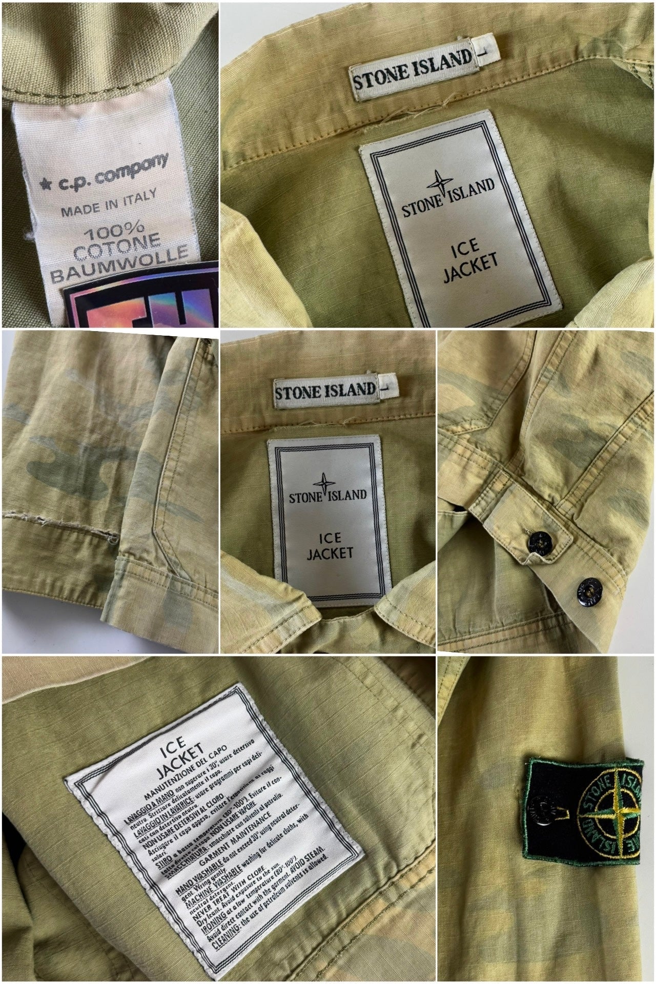 Stone Island 1989 Camouflage Ice Jacket [L]