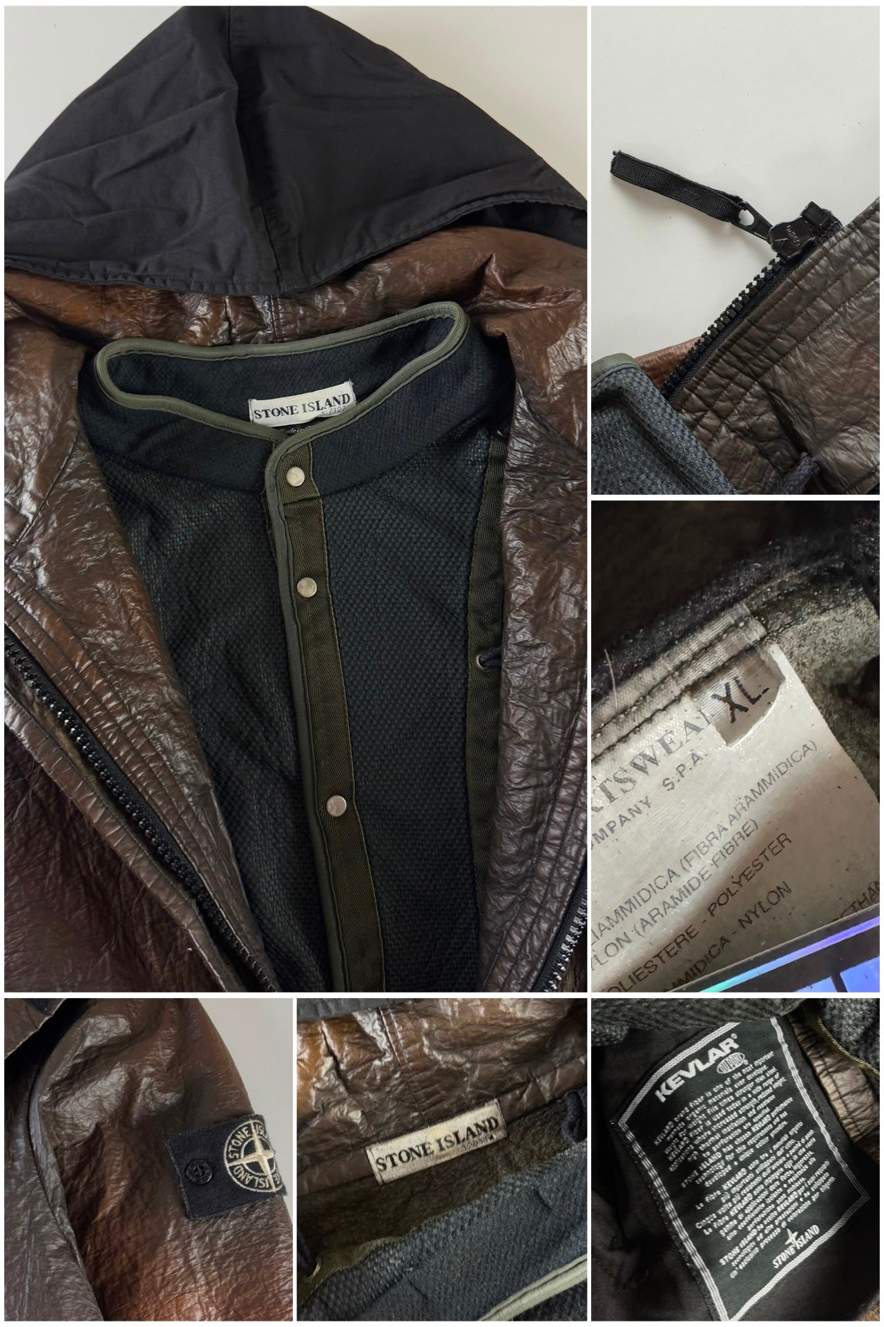 Stone Island AW 2000 Kevlar Hooded Jacket [XL]