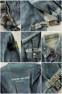 Stone Island 1986 Sail Cloth Marina Biker Jacket [L]
