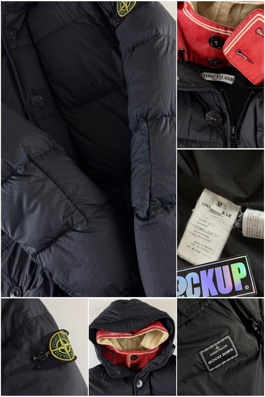 Stone Island 2006 Opaque Nylon Tela Down Puffer Jacket [M]
