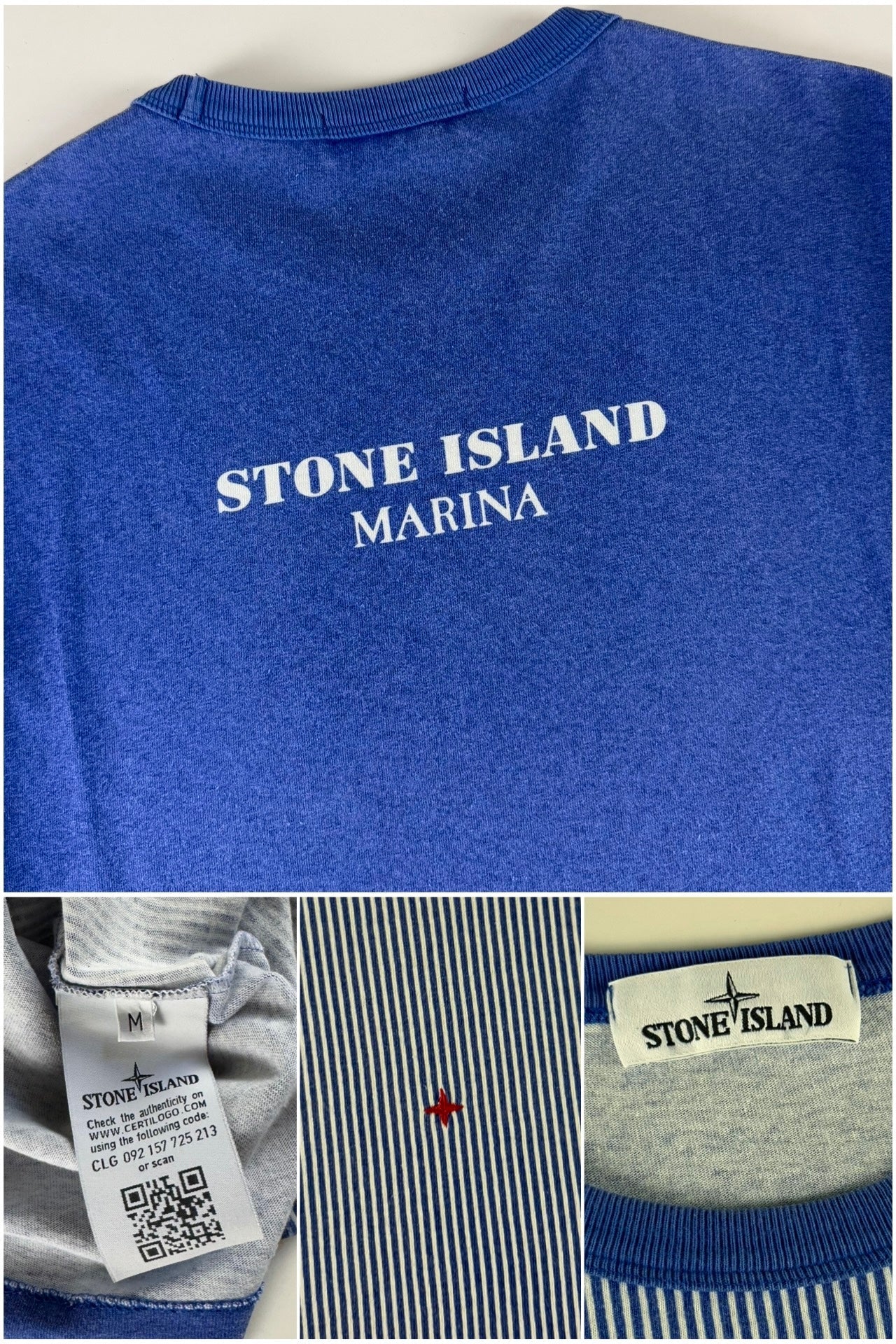 Stone Island SS 2019 Compass Logo Marina T-Shirt [M]