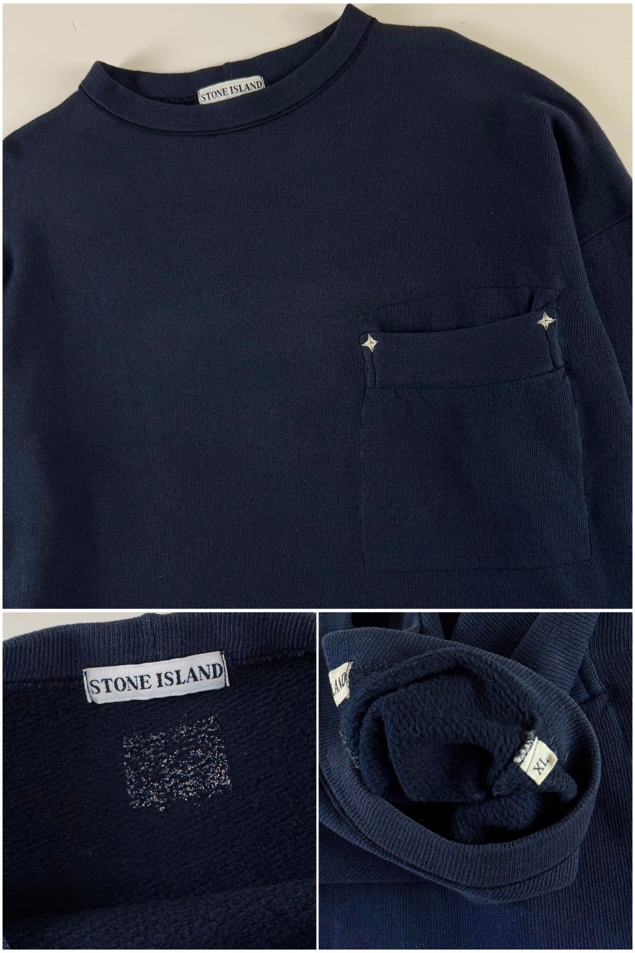 Stone Island 1980's Compass Logo Sweatshirt [L]
