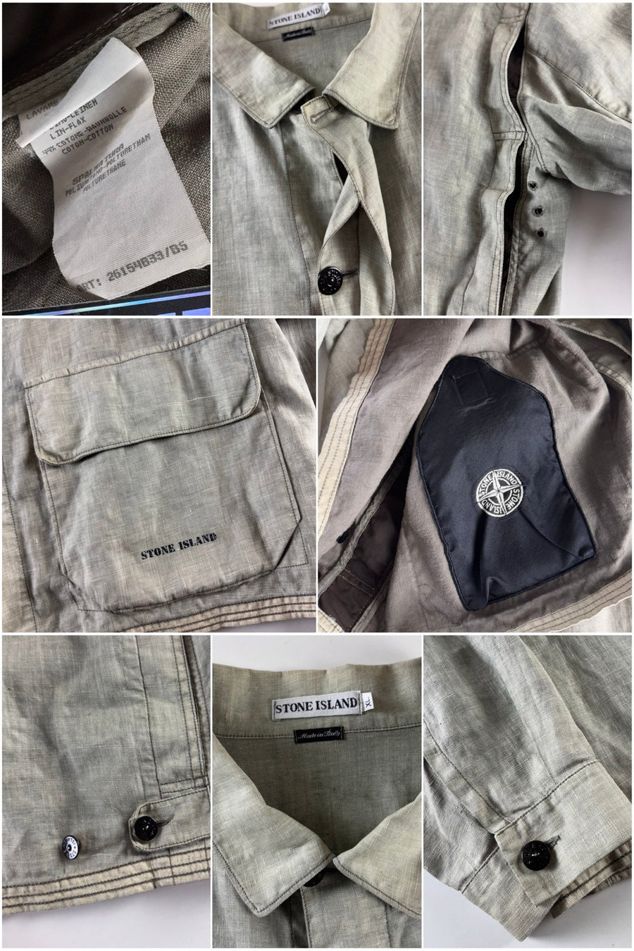 Stone Island 1996 Lino Flax Work Jacket [XL]