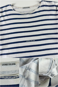 Stone Island 1980's Marina Striped T-Shirt [L]