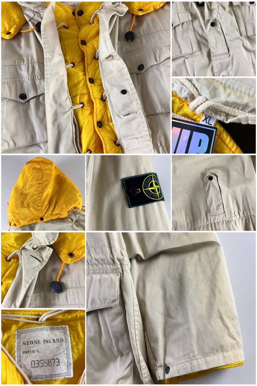 Stone Island AW 1986 Rex Hooded Raso Gommato Jacket [XL]