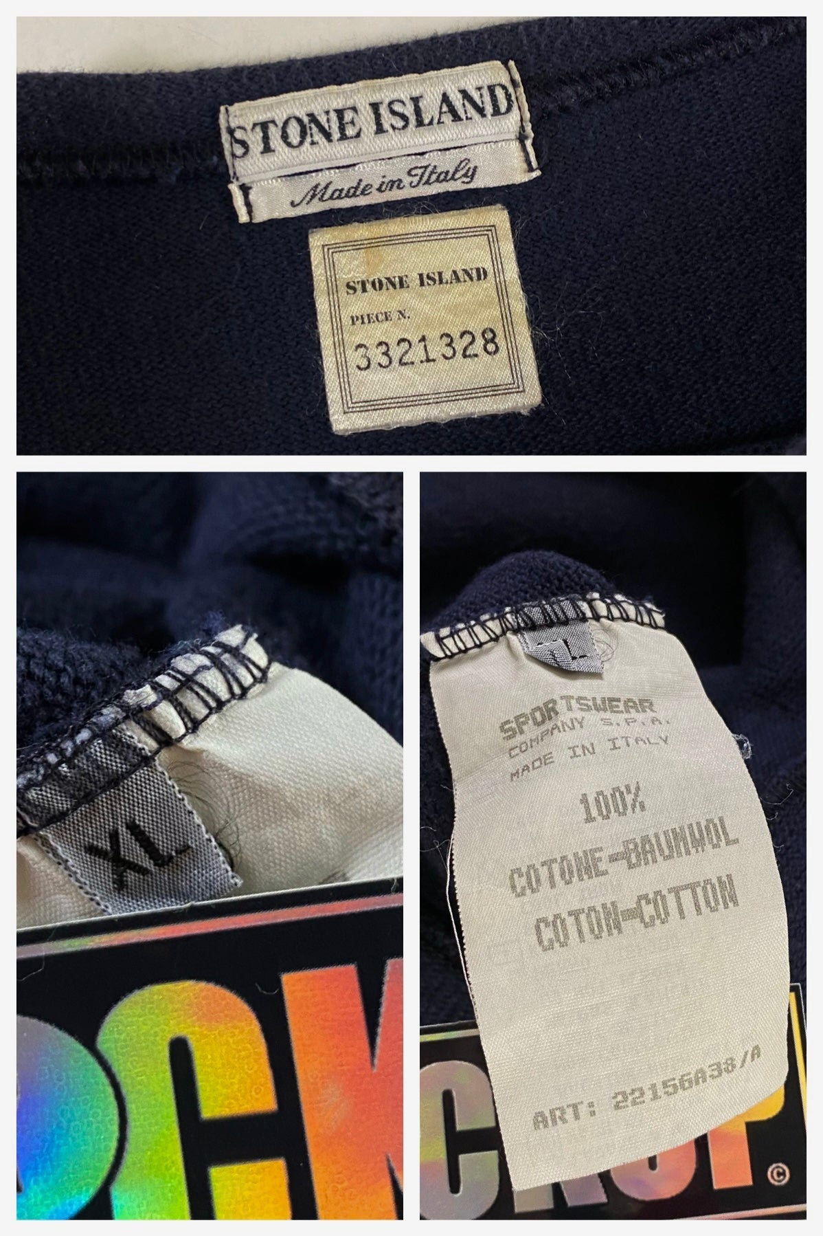 Stone Island 1995 Stencil Logo Sweater [XL]