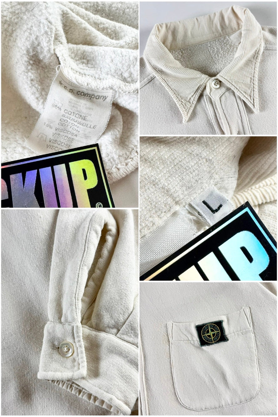 Stone Island 1985 Corduroy Collar Casual Shirt [L]
