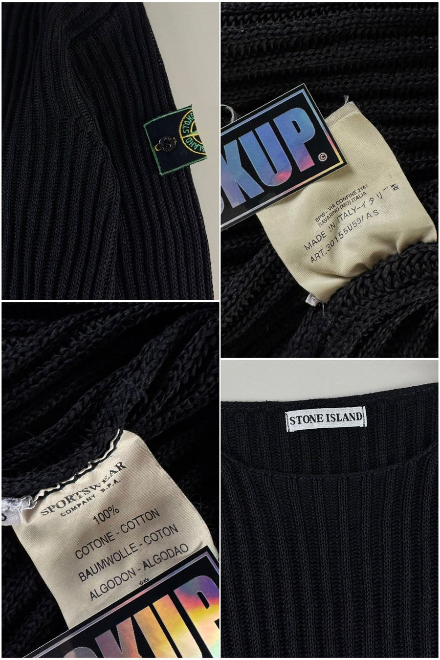 Stone Island 1999 RIbbed Knitted Sweater [S]