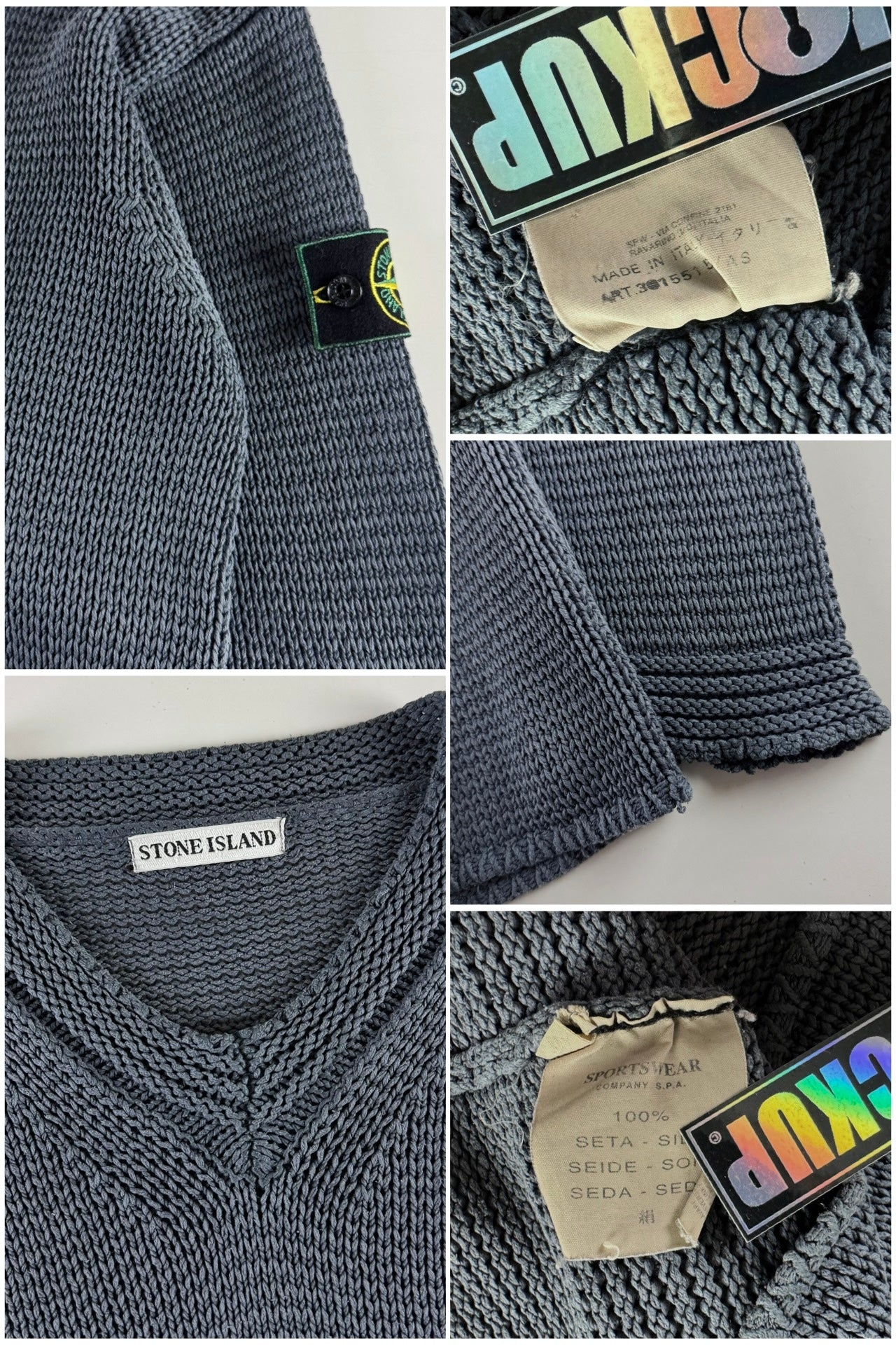 Stone Island AW 1996 Cable Knitted Sweater [L]