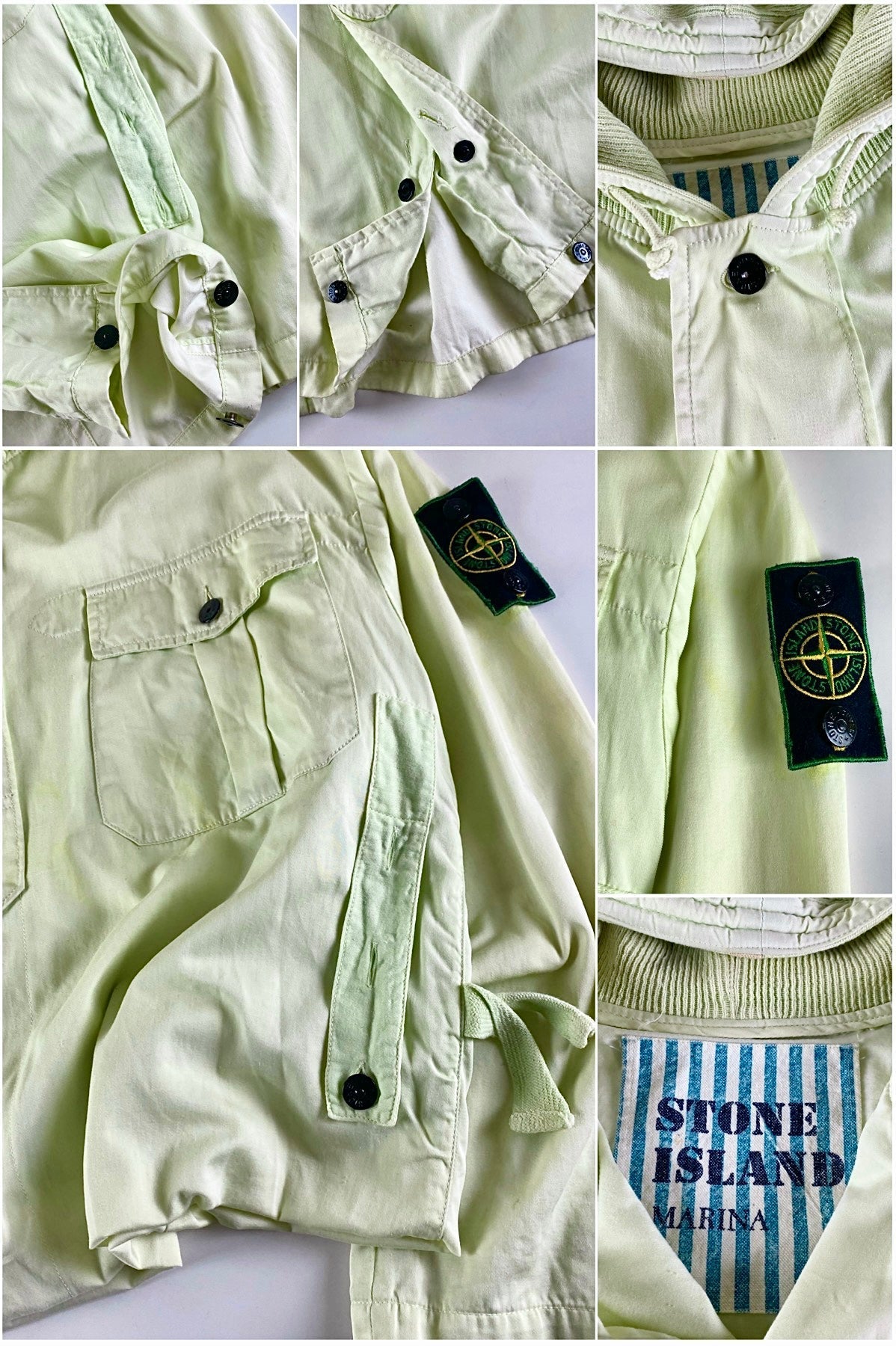 Stone Island 1985 Vertical Badge Marina Deck Jacket [L]