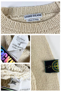 Stone Island 1990's Cable Knitted Sweater [XXL]