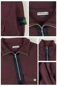 Stone Island AW00 1/4 Zip Knitted Sweater [L]