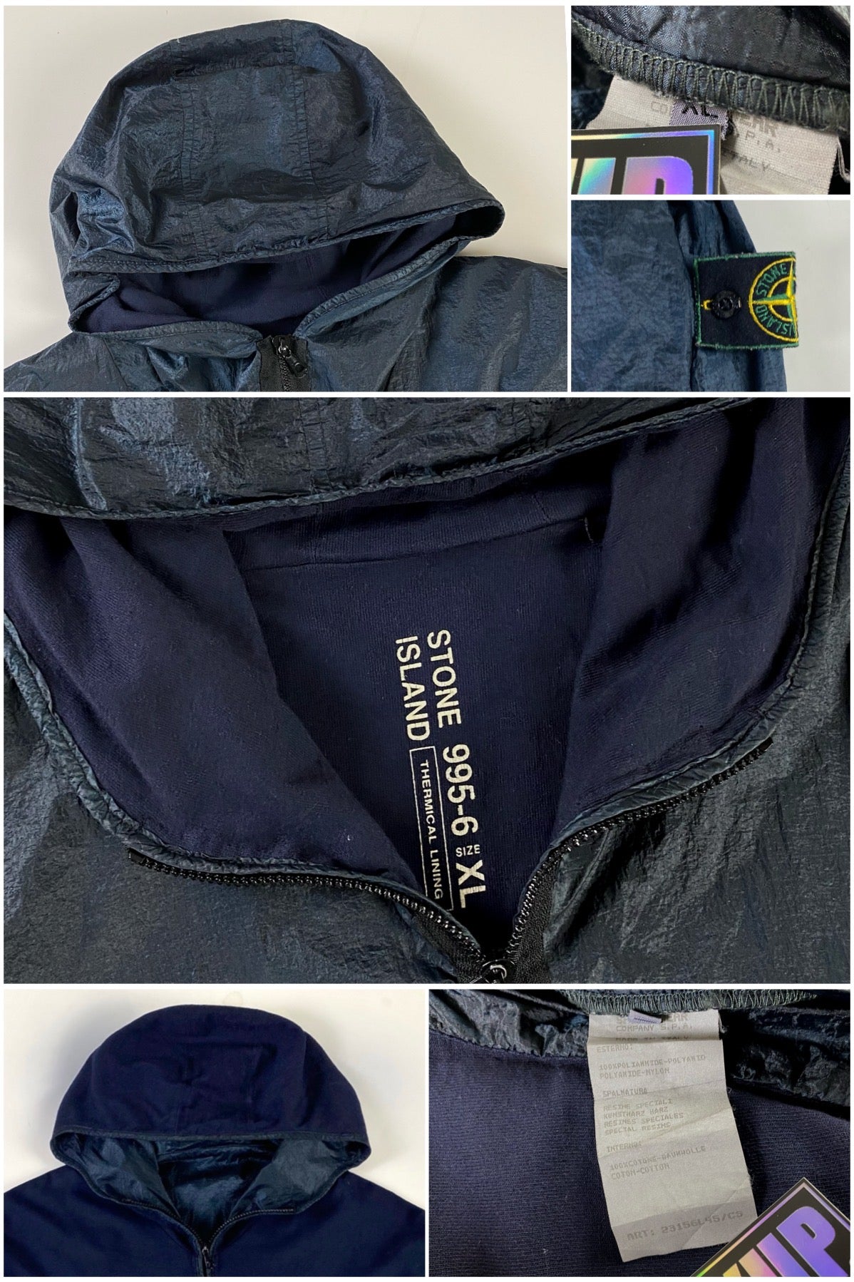 Stone Island 1990's Formula Steel Thermica Lined Smock Jacket [XL]