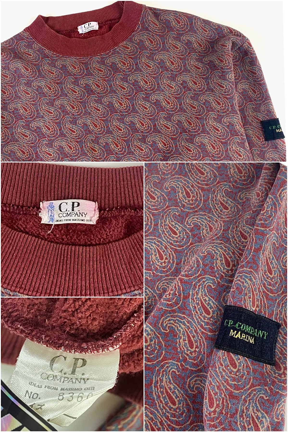 C.P. Company 1980's Marina Paisley Sweatshirt [M]