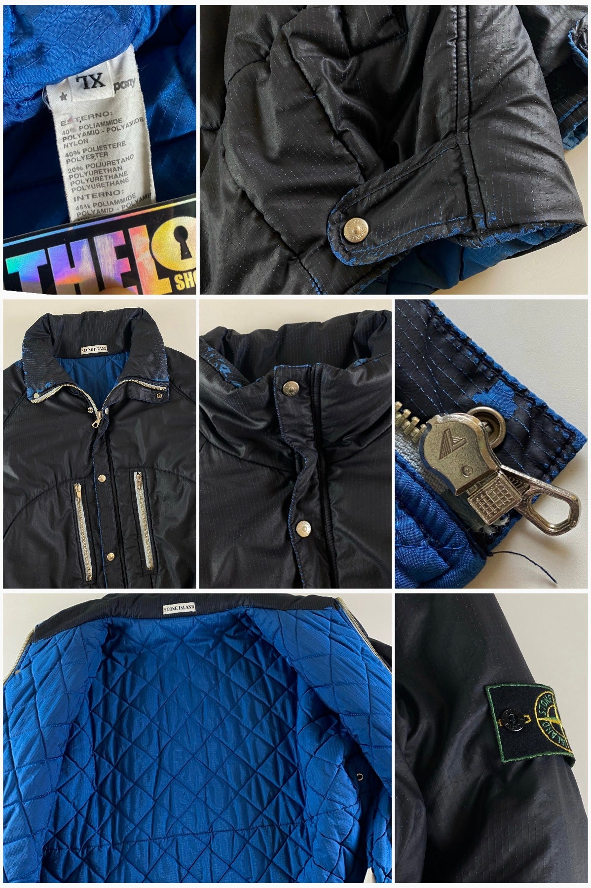 Stone Island 1980's Ripstop Quilted Hunting Jacket [XL]