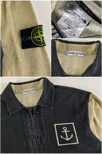 Stone Island 2006 Anchor Logo Zip Up Sweatshirt [L]