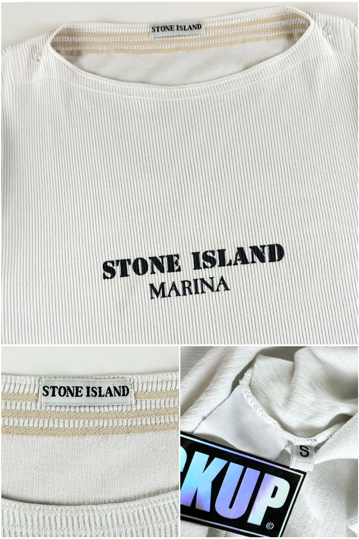 Stone Island 1980’s Ribbed Marina T-Shirt [S]