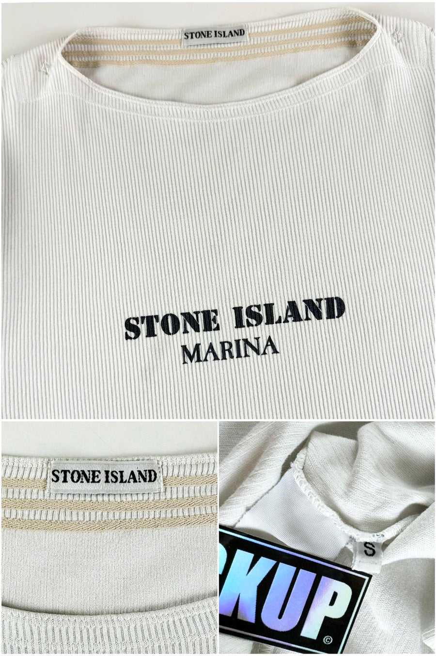 Stone Island 1980’s Ribbed Marina T-Shirt [S]