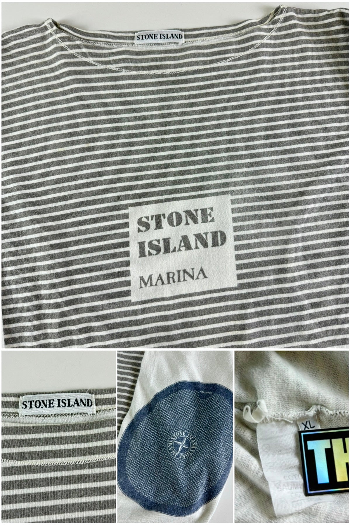Stone Island 1980’s Striped Marina Long Sleeve [XL]
