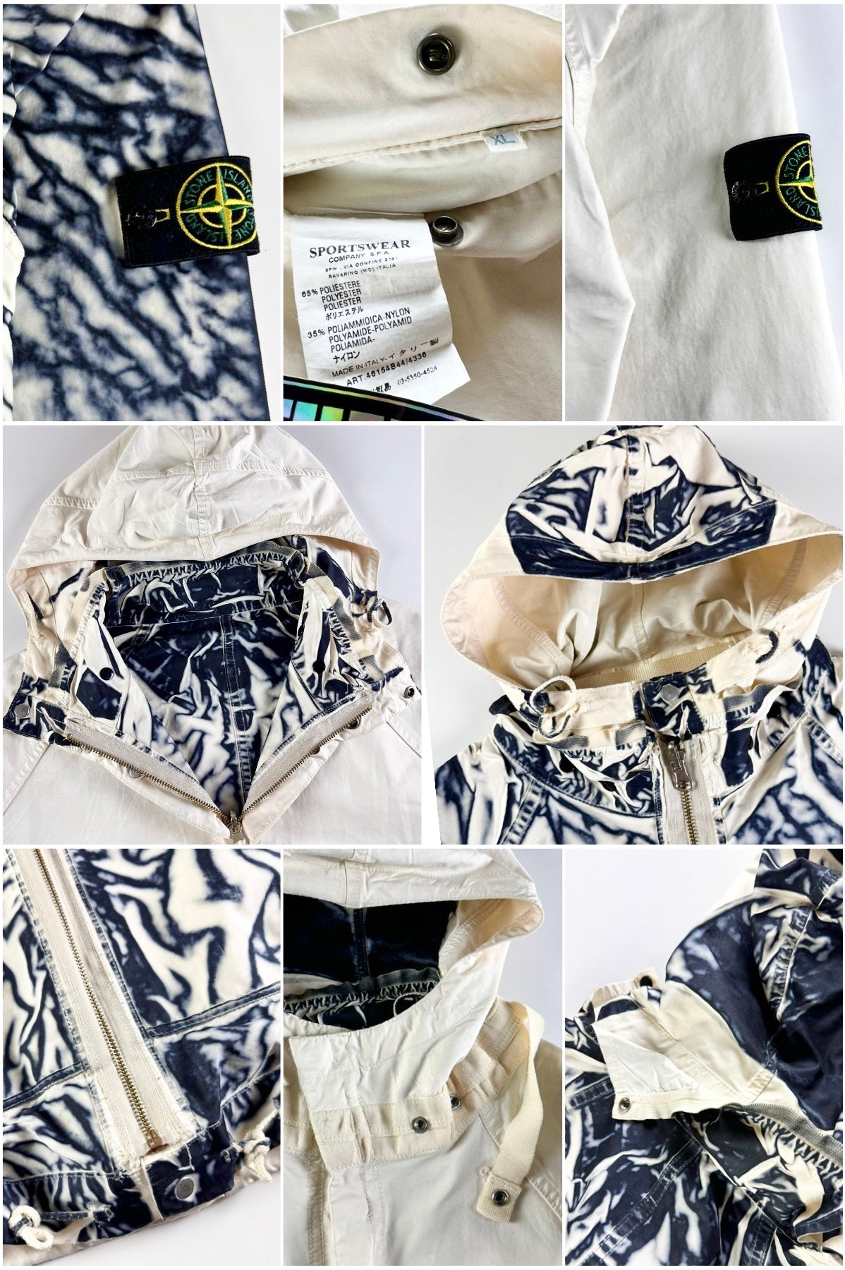 Stone Island 2006 Sublimation Print David TC Zebra Jacket [XL]