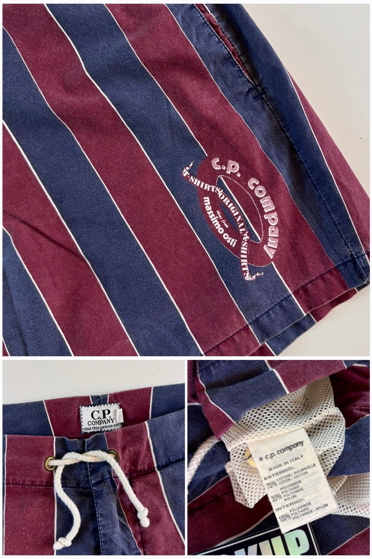 C.P. Company 1980’s Striped Swim Shorts [50]