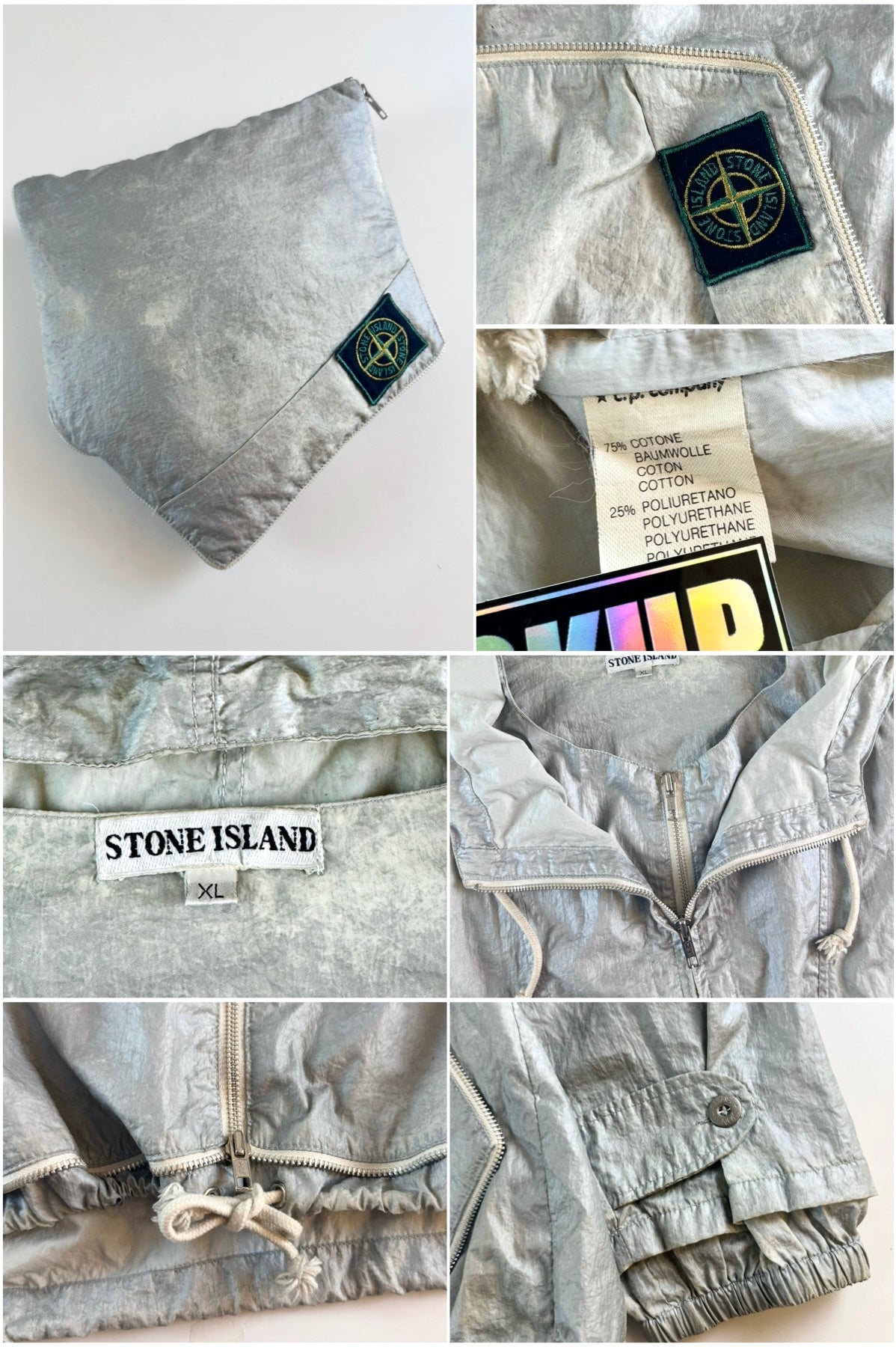 Stone Island 1986 Packable Nylon Steel Smock Jacket [XL]