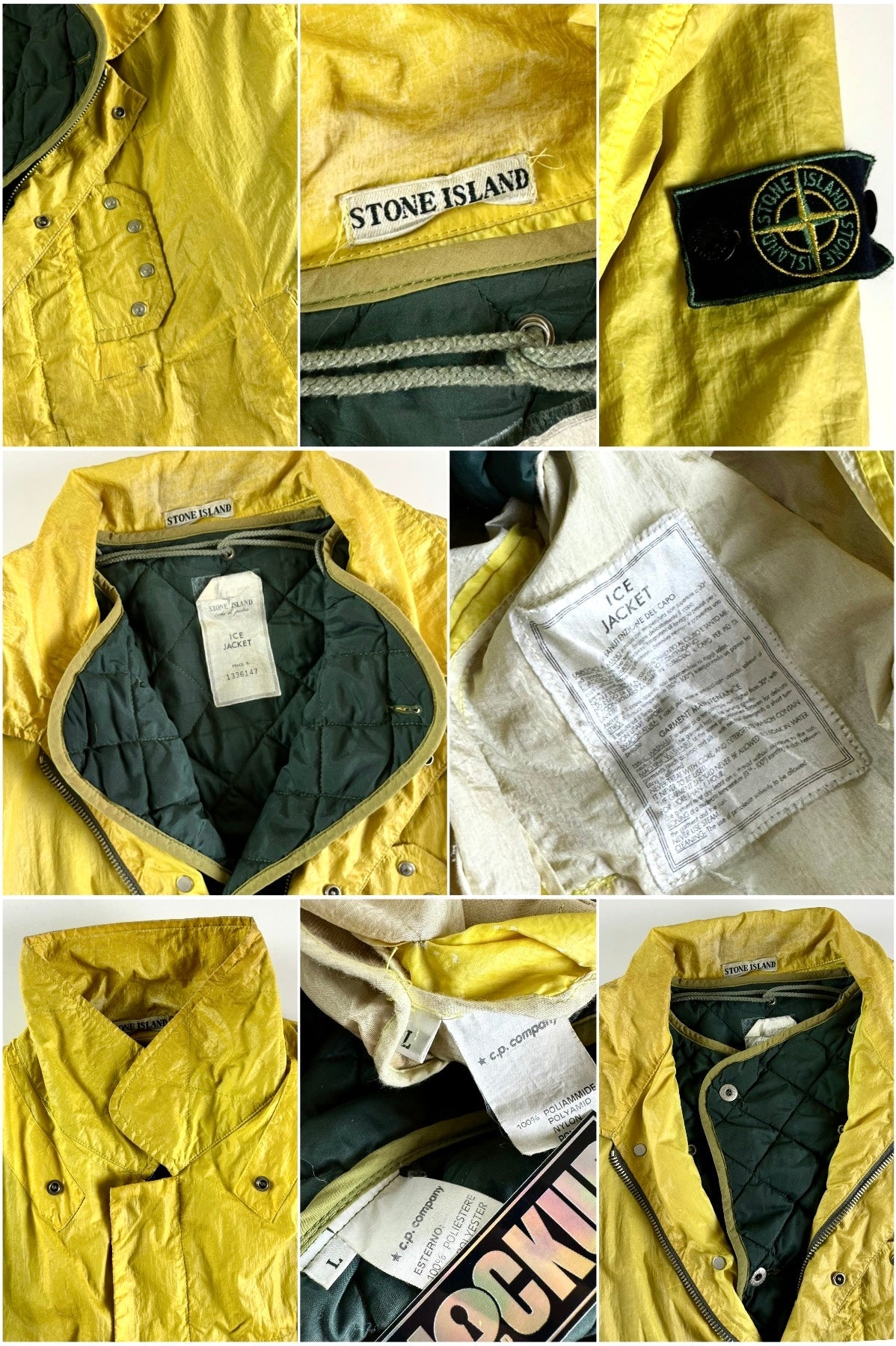 Stone Island 1980’s Ice Jacket with Quilted Liner [L]