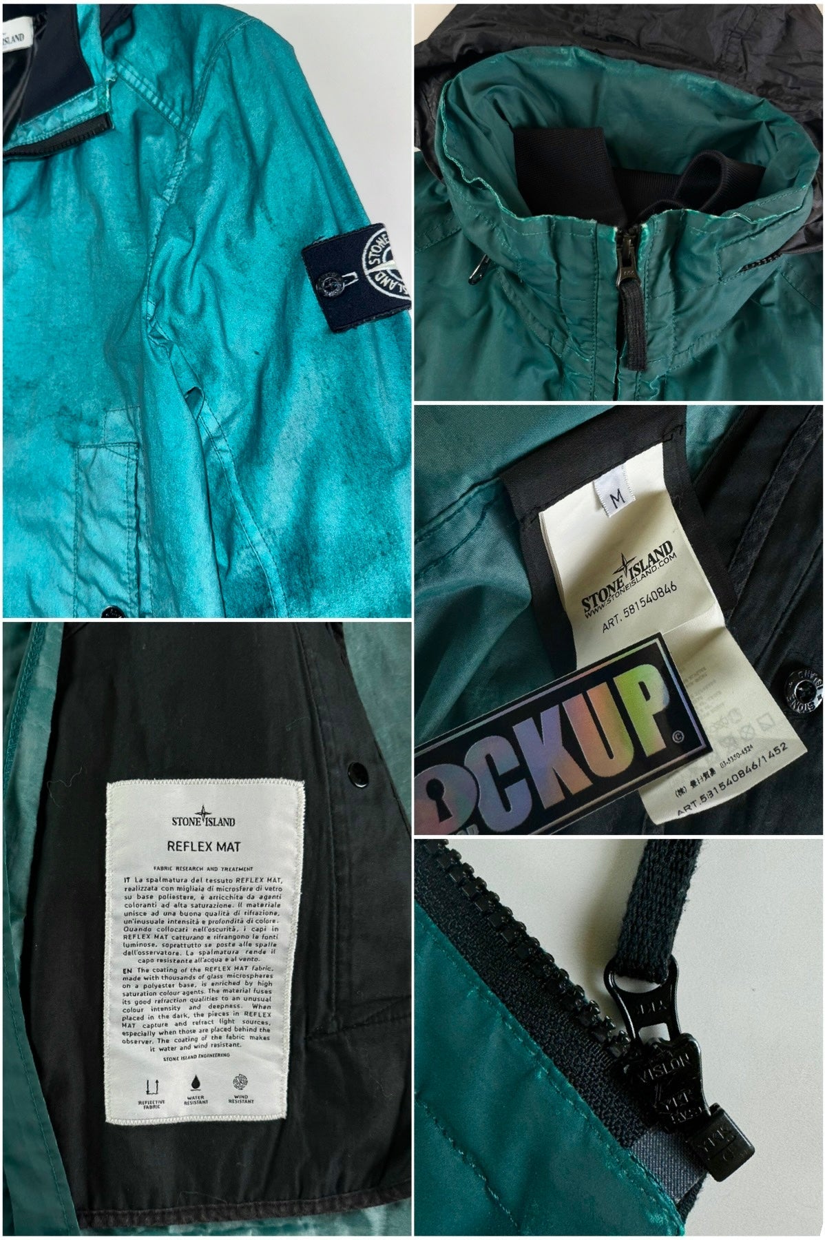 Stone Island 2013 Reflex Mat Special Process Reflective Jacket [M]