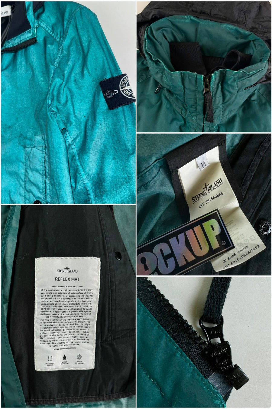 Stone Island 2013 Reflex Mat Special Process Reflective Jacket [M]