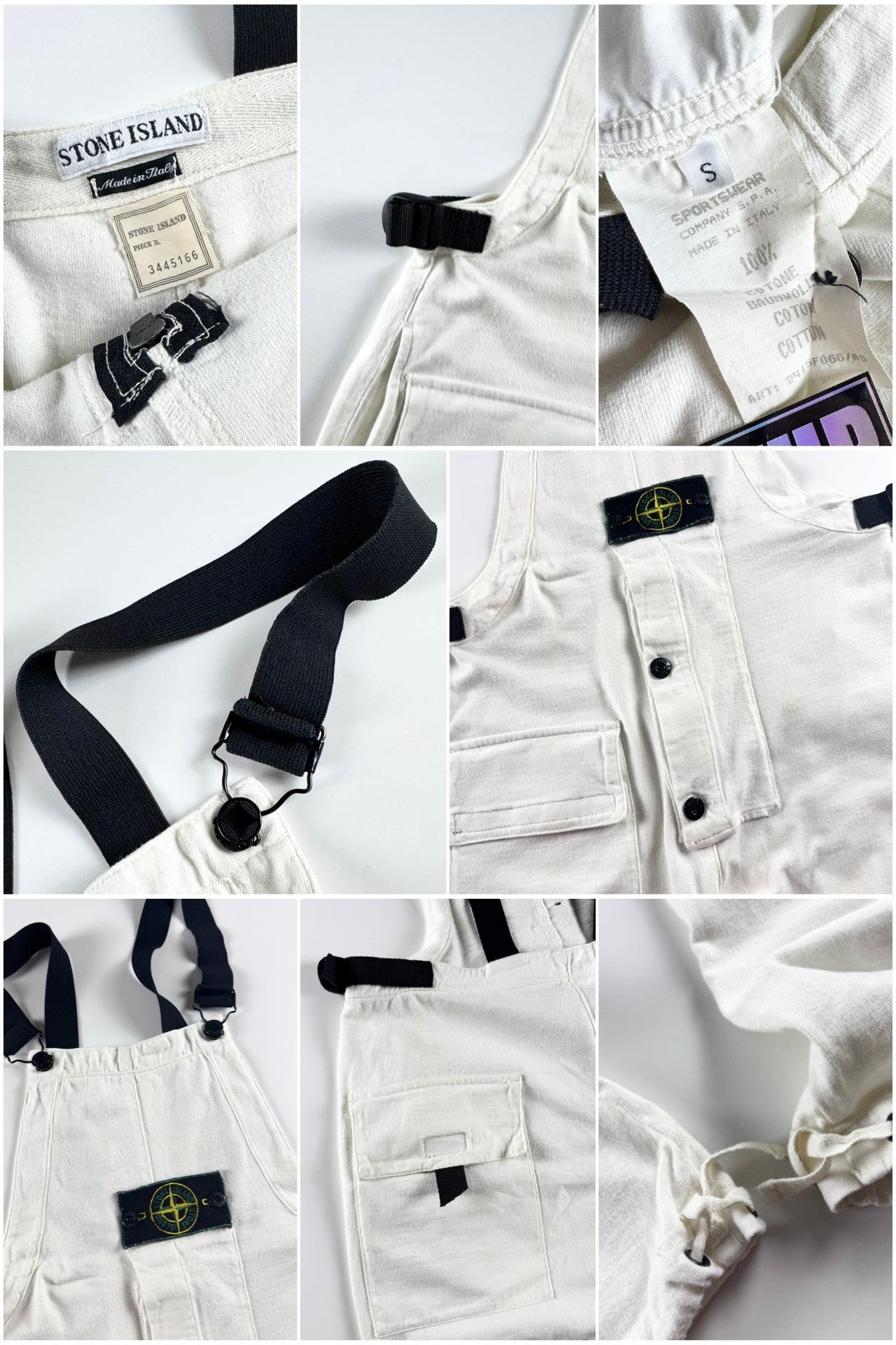 Stone Island SS 1996 Green Edge Dungarees [S]