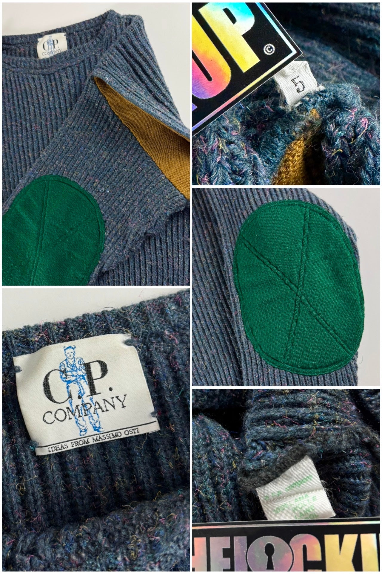 C.P. Company AW 1982 Ribbed Multicolour Oversized Sweater [L]