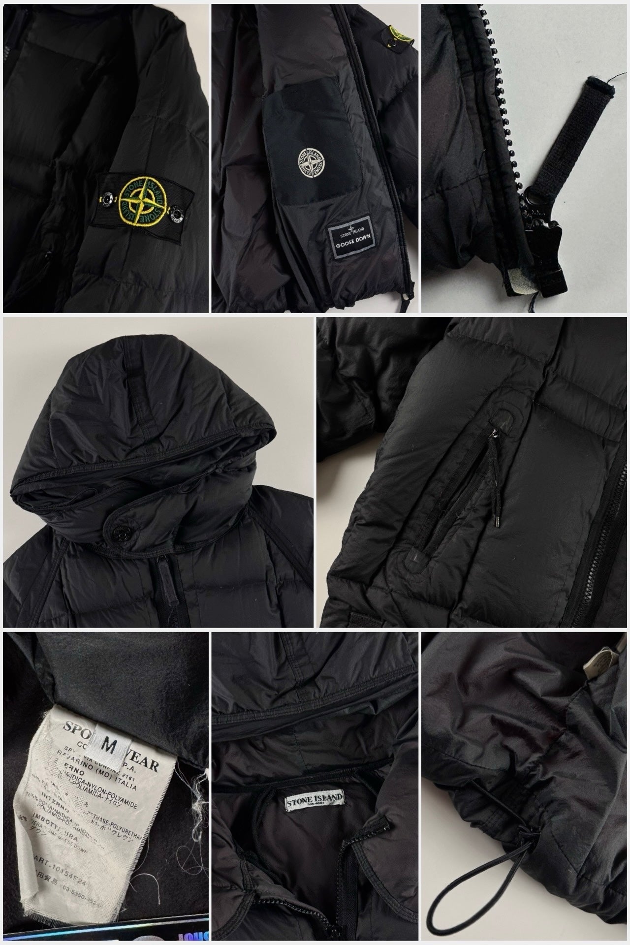 Stone Island AW 2006 Opaque Nylon Tela Goose Down Jacket [M]