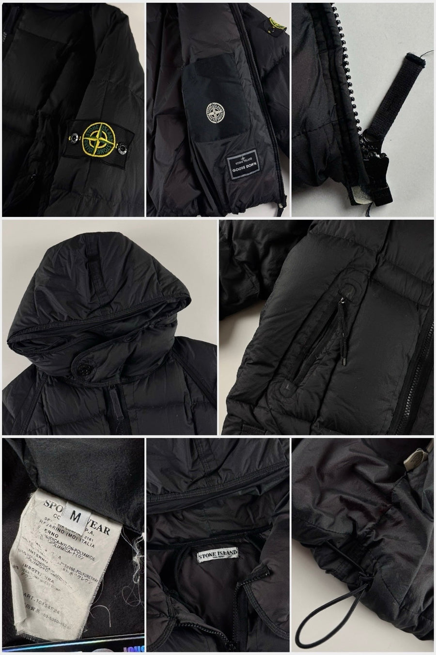 Stone Island AW 2006 Opaque Nylon Tela Goose Down Jacket [M]