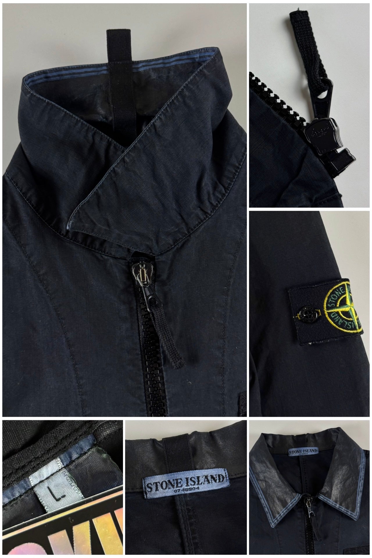 Stone Island SS 2000 Zip Up Utility Jacket [L]