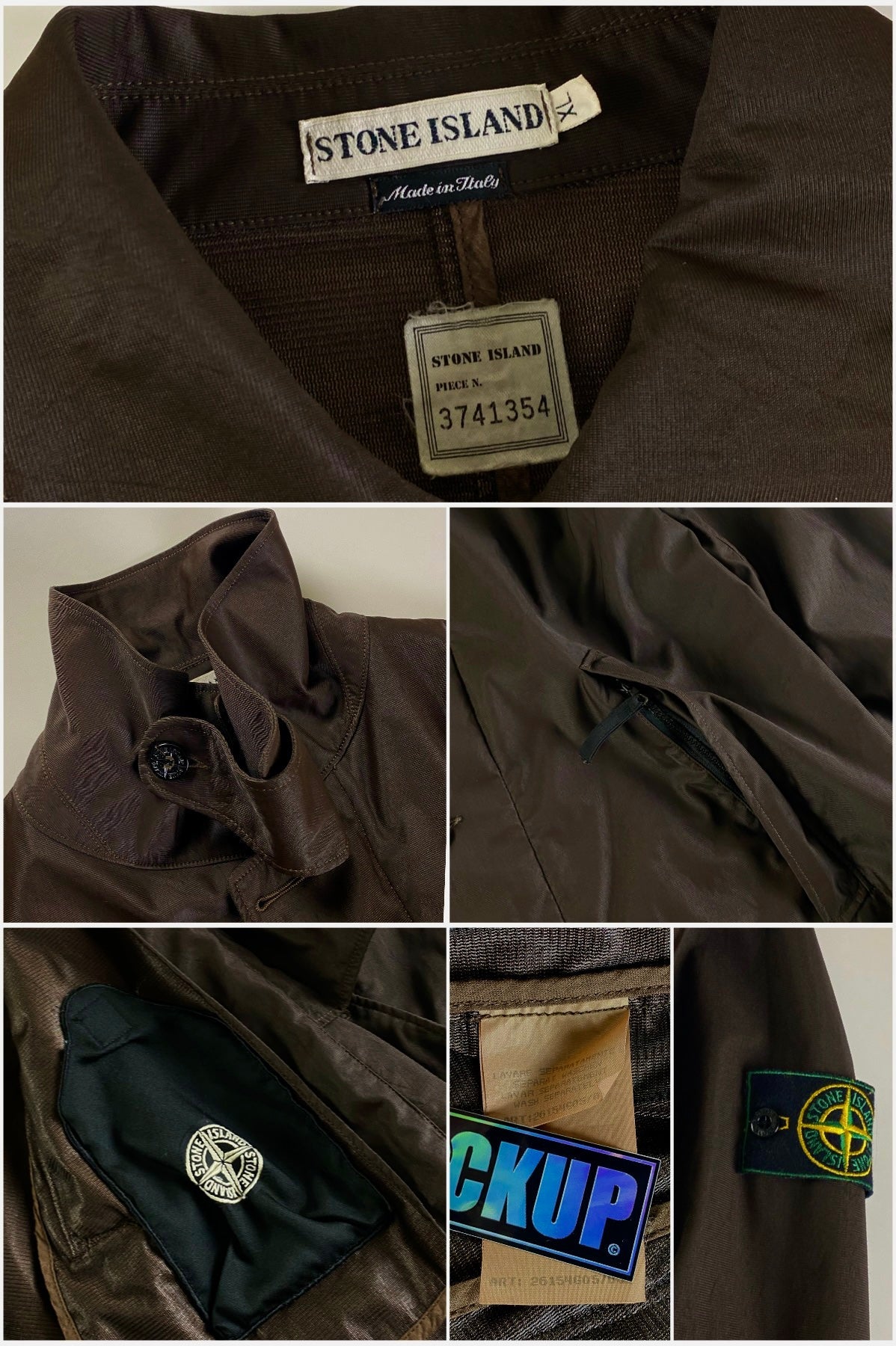 Stone Island 1997 Nylon Windbreaker Trench Jacket [XL]