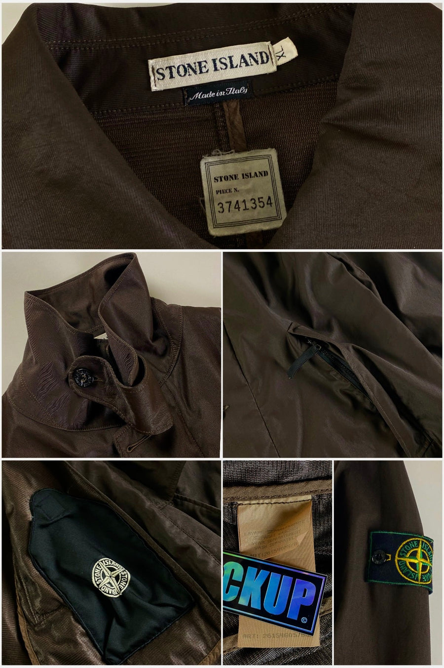 Stone Island 1997 Nylon Windbreaker Trench Jacket [XL]