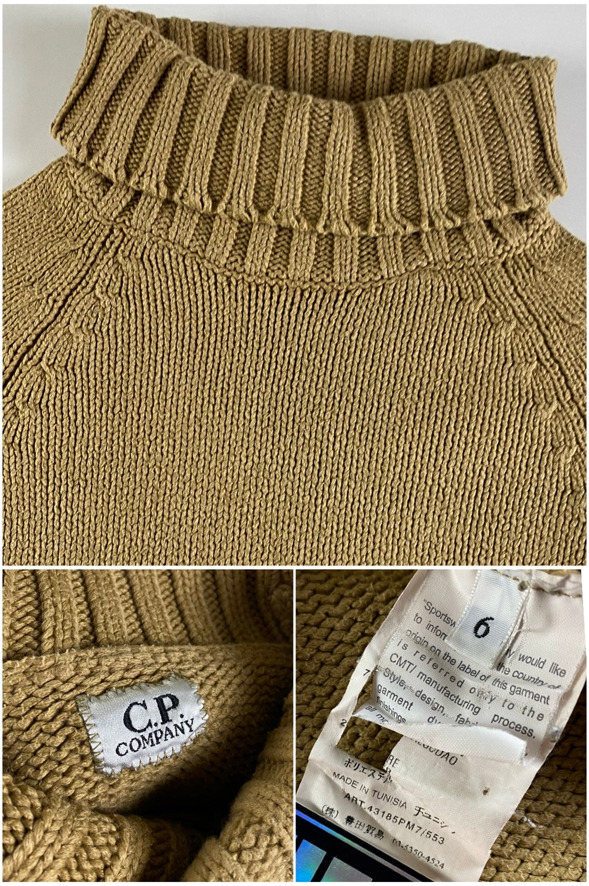 C.P. Company 2005 Heavy Knitted Roll Neck Sweater [S]
