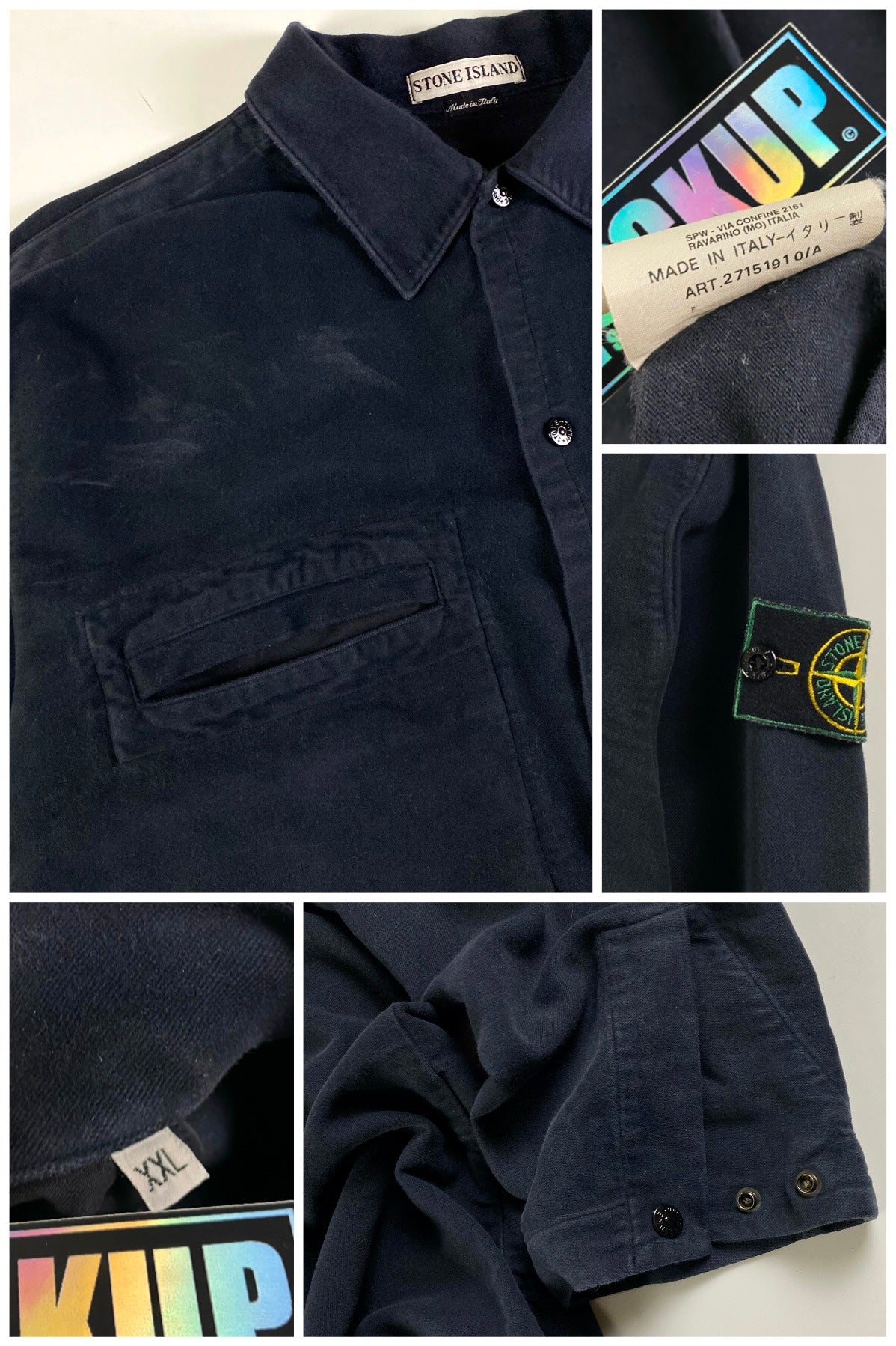 Stone Island 1997 Moleskin Casual Shirt [XXL]