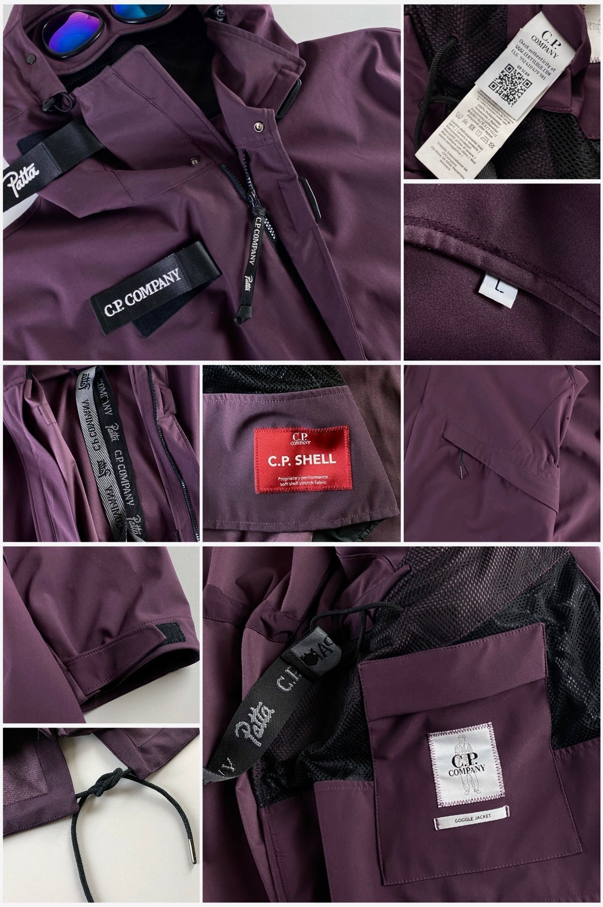 C.P. Company x Patta 2019 AW Fishtail Parka Shell Jacket [L]