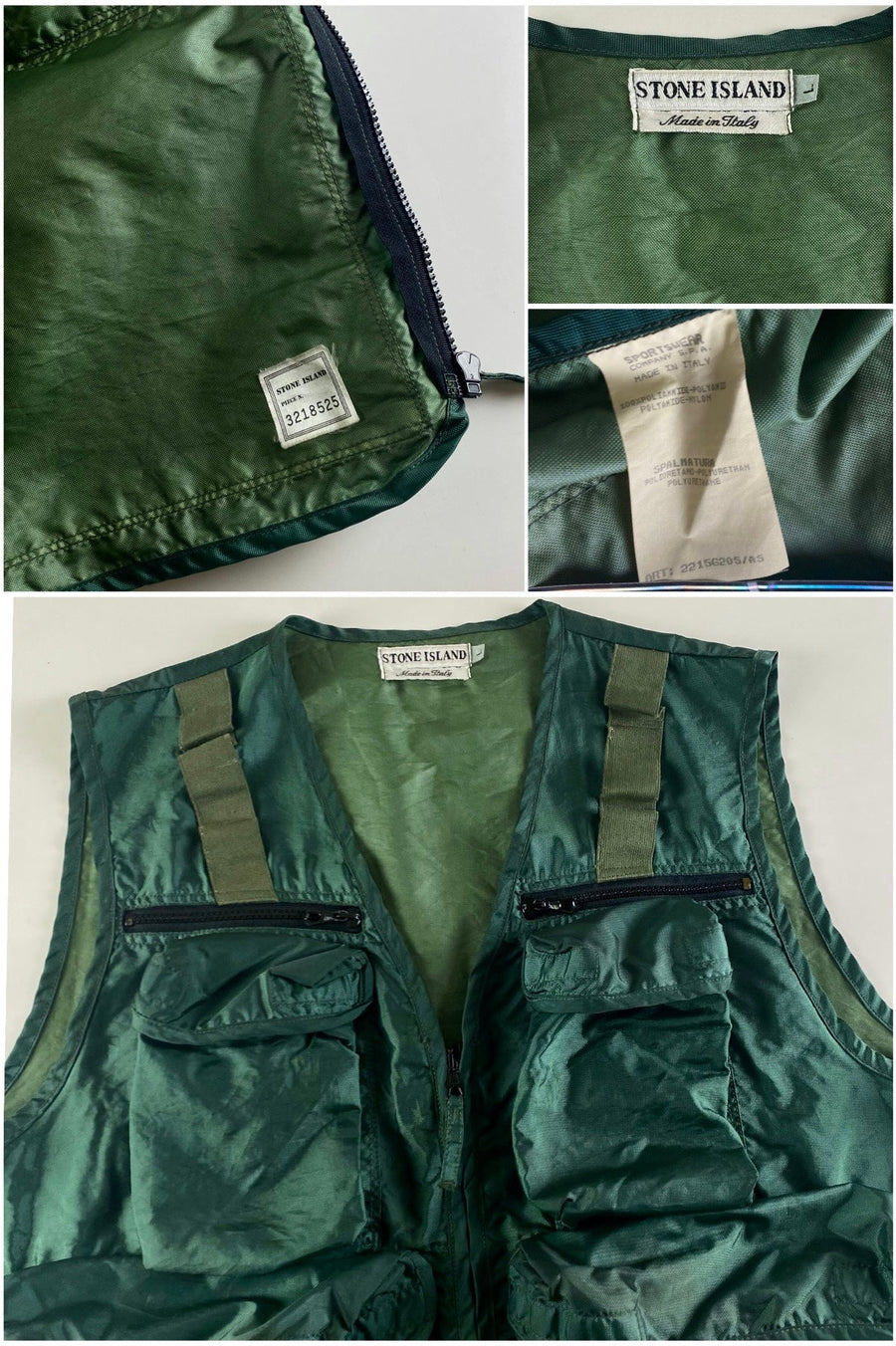 Stone Island 1995 SS Formula Steel Multipocket Hunting Vest [L]