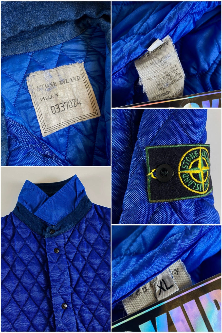 Stone Island 1985 AW Diamond Quilted Rex Hunting Jacket [XL]