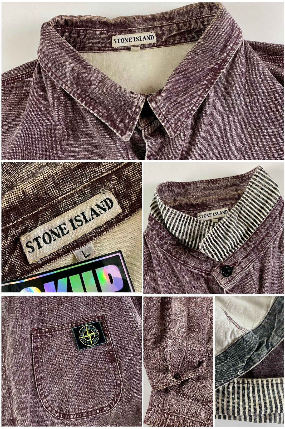 Stone Island 1986 AW Denim Pigment Carpenter Jacket [L]