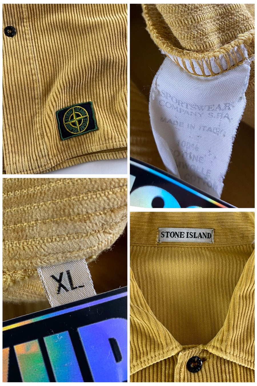 Stone Island 1992 AW Jumbo Corduroy Shirt [XL]