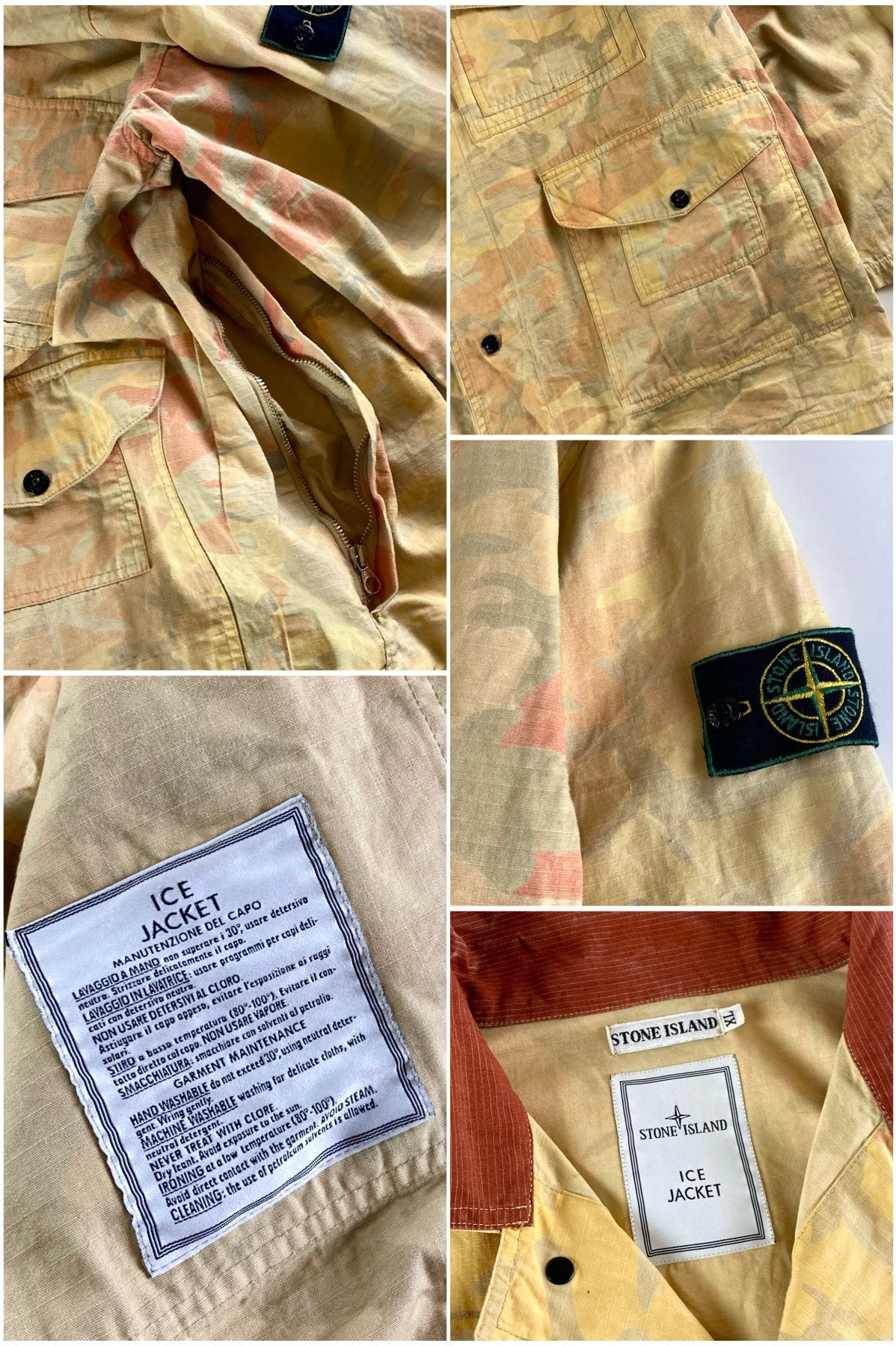 Stone Island 1989 SS Ice Camo Carpenter Jacket [XL]