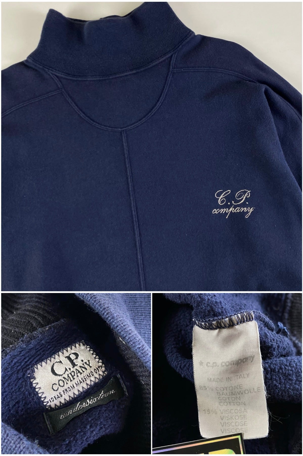 C.P. Company 1980's Mock Neck Sweatshirt [L]