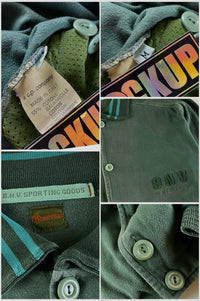 Boneville 1980's Chenille Logo Button Up Sweatshirt [M]